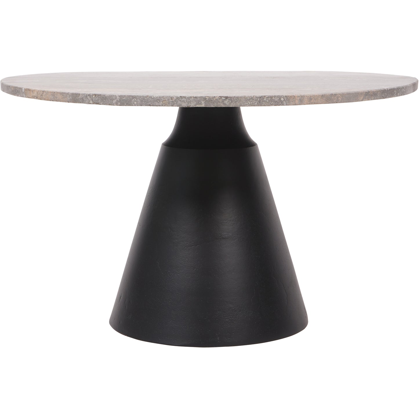 Clifton II Charcoal Black and Dark Travertine Coffee Table - Small