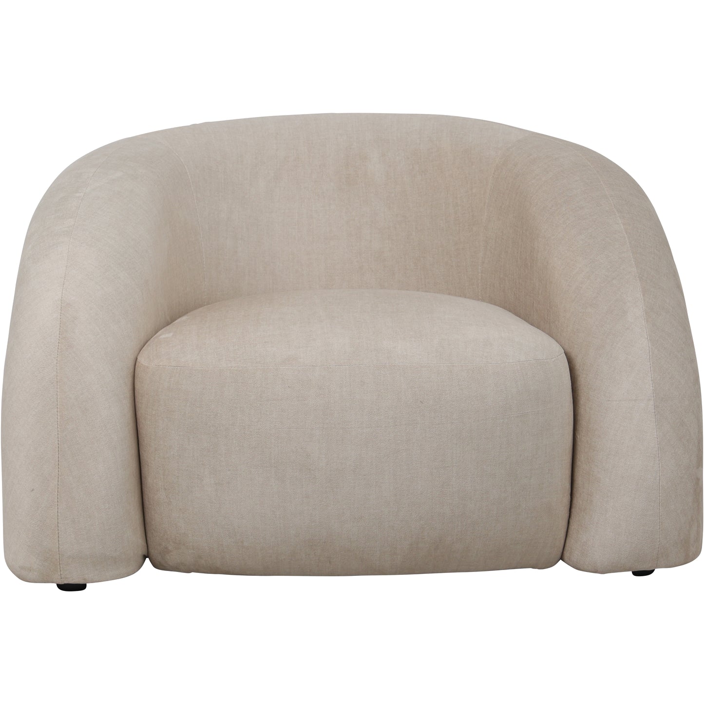 Casa Cream Upholstered Curved Snug Chair