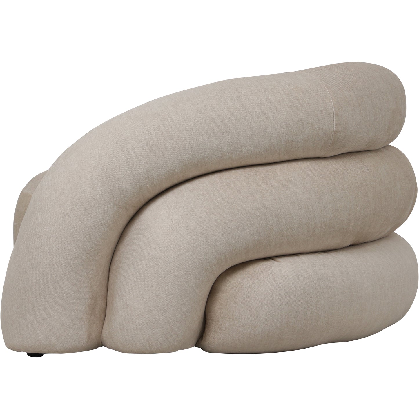 Casa Cream Upholstered Curved Snug Chair