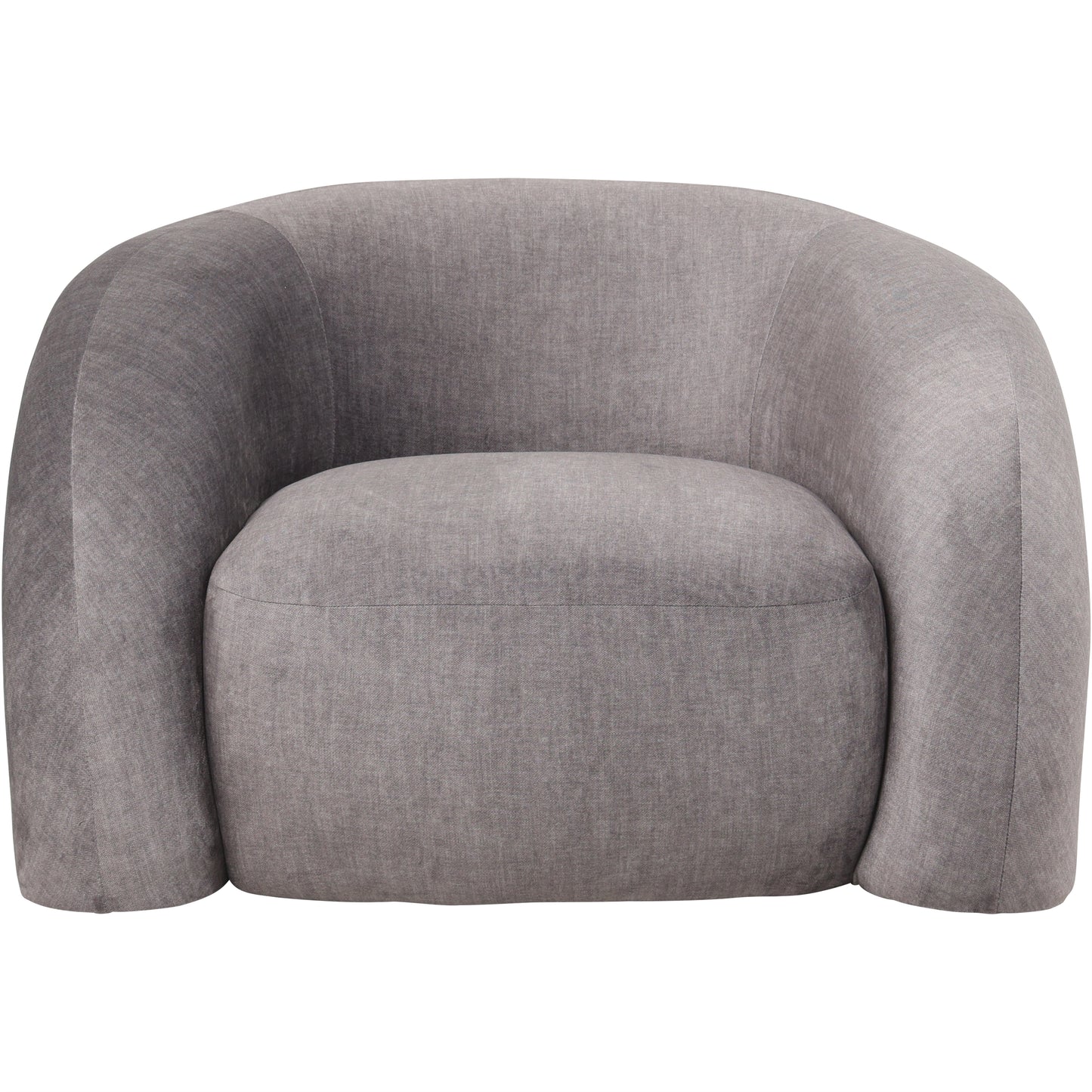 Casa Grey Upholstered Curved Snug Chair &nbsp;