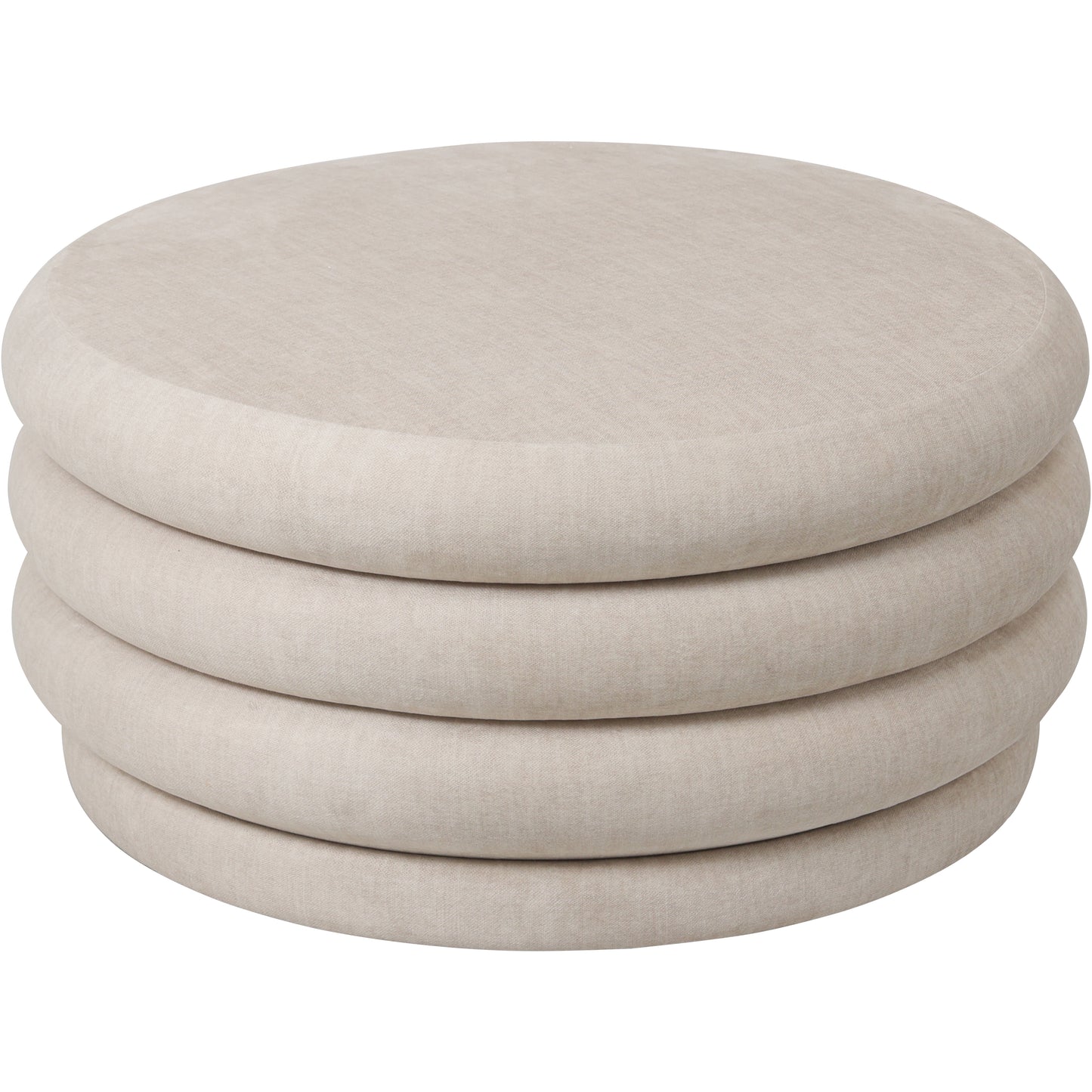 Casa Cream Upholstered Storage Ottoman