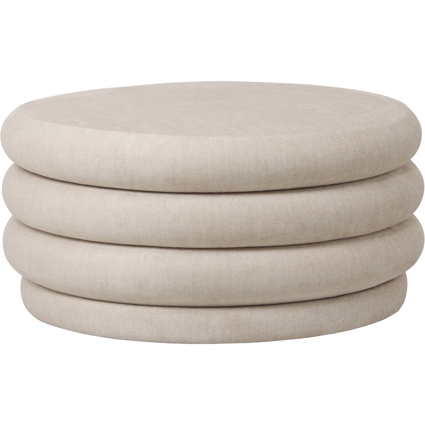 Casa Cream Upholstered Storage Ottoman