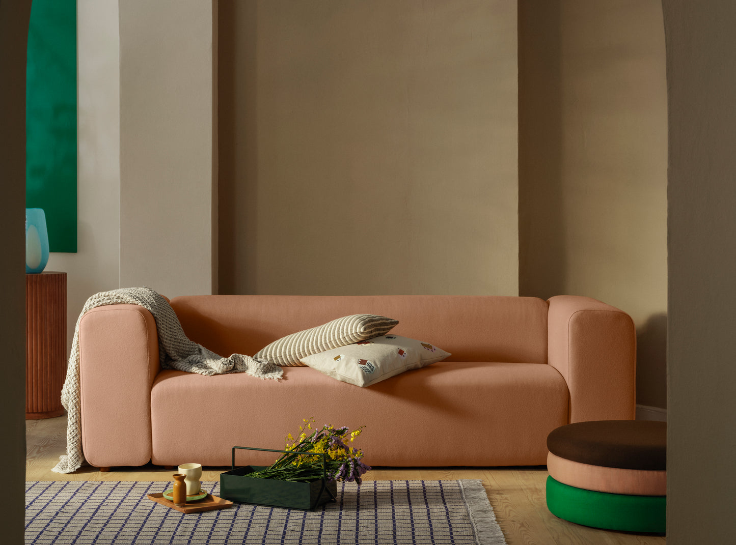 Lagoon Sofa 3-seater- Dusty Peach