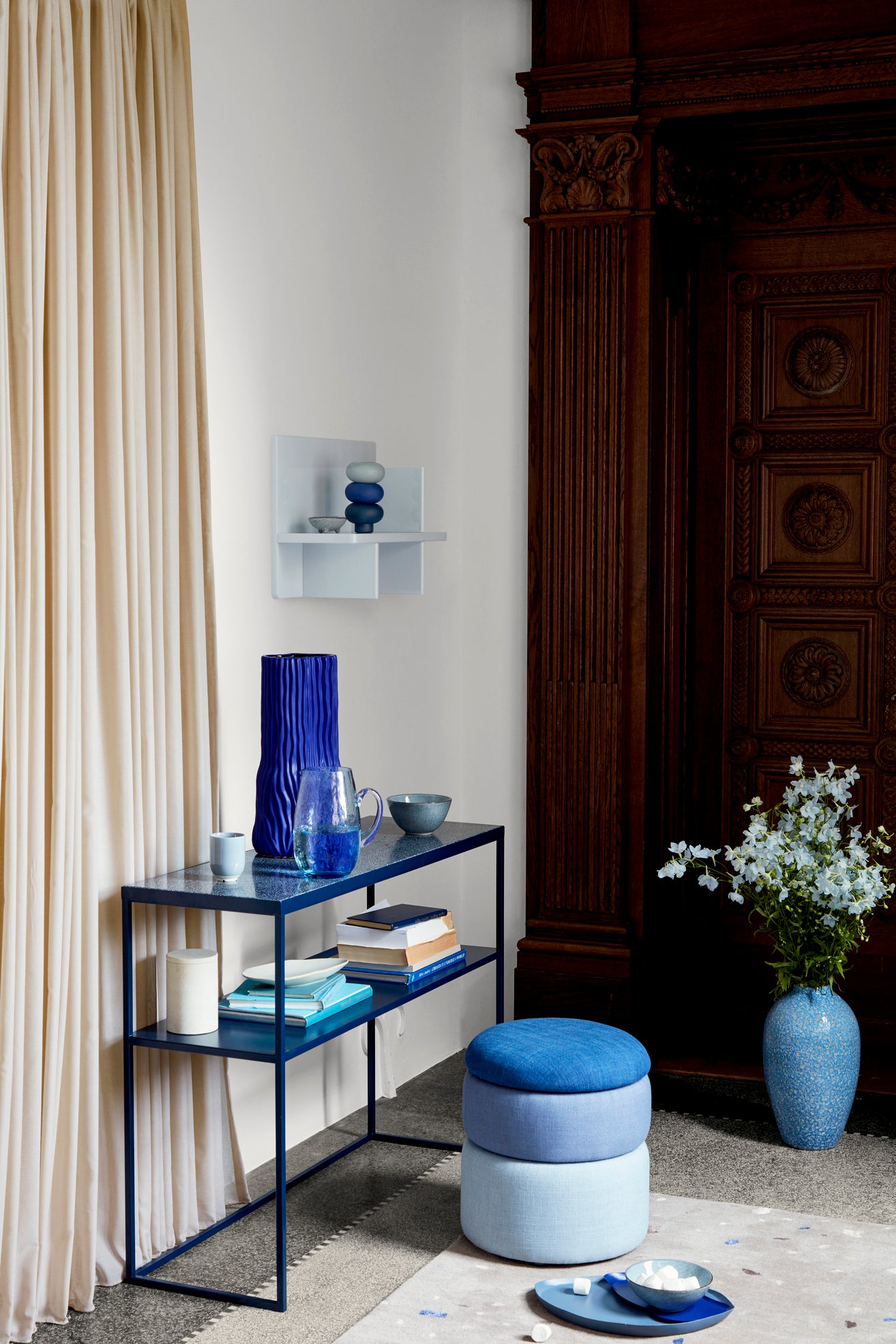 Tilde Console table-Dark Blue