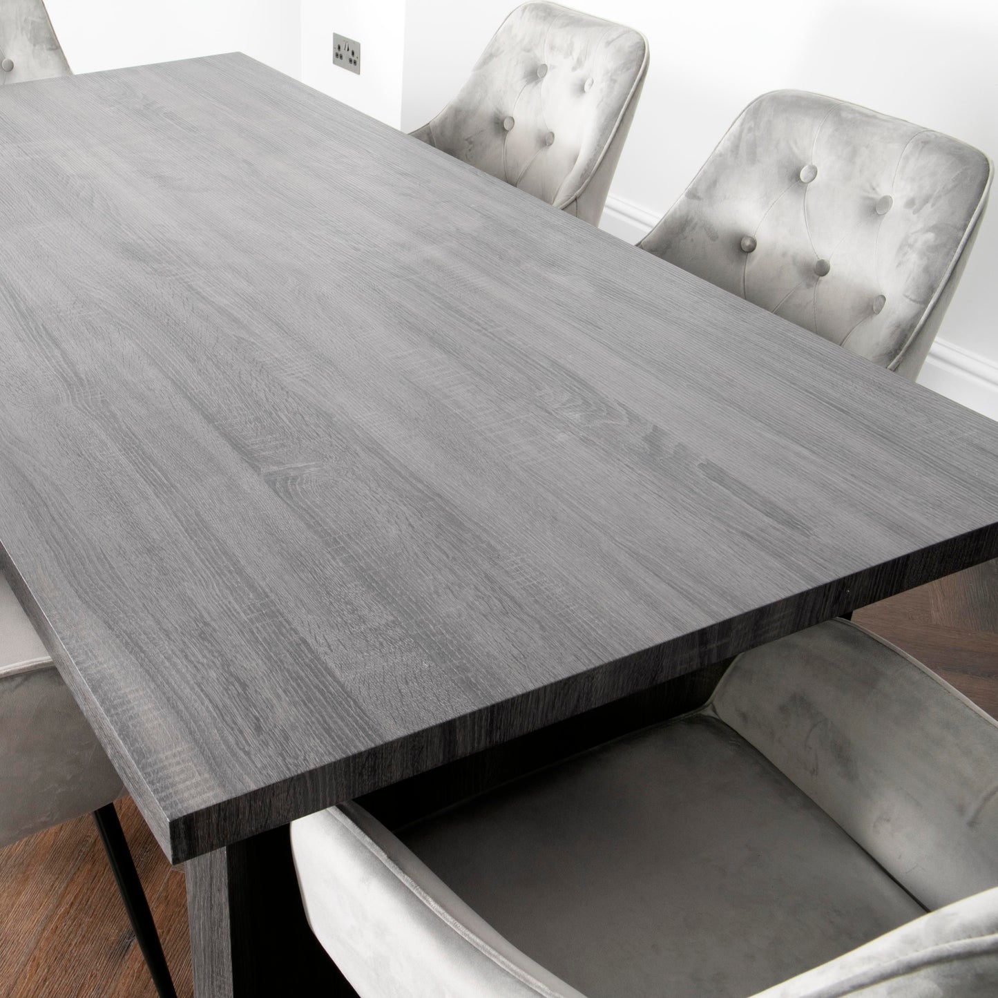 Ascot Grey Oak Dining Table