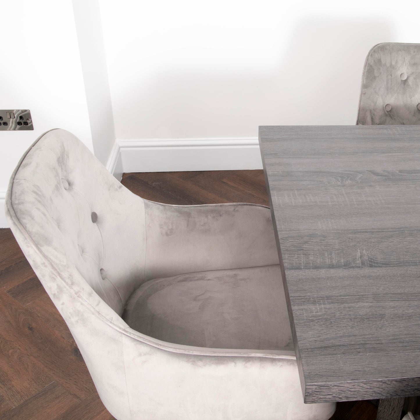 Ascot Grey Oak Dining Table