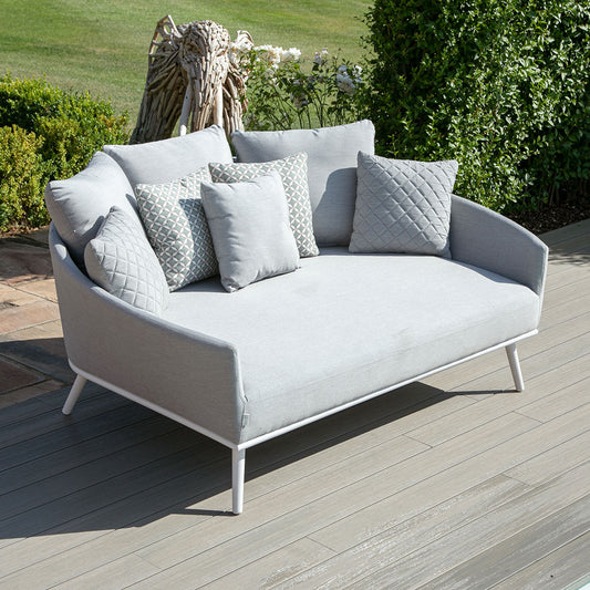 Maze - Outdoor Fabric Ark Daybed - Lead Chine