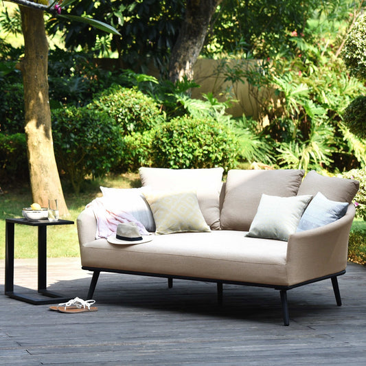 Maze - Outdoor Fabric Ark Daybed - Taupe