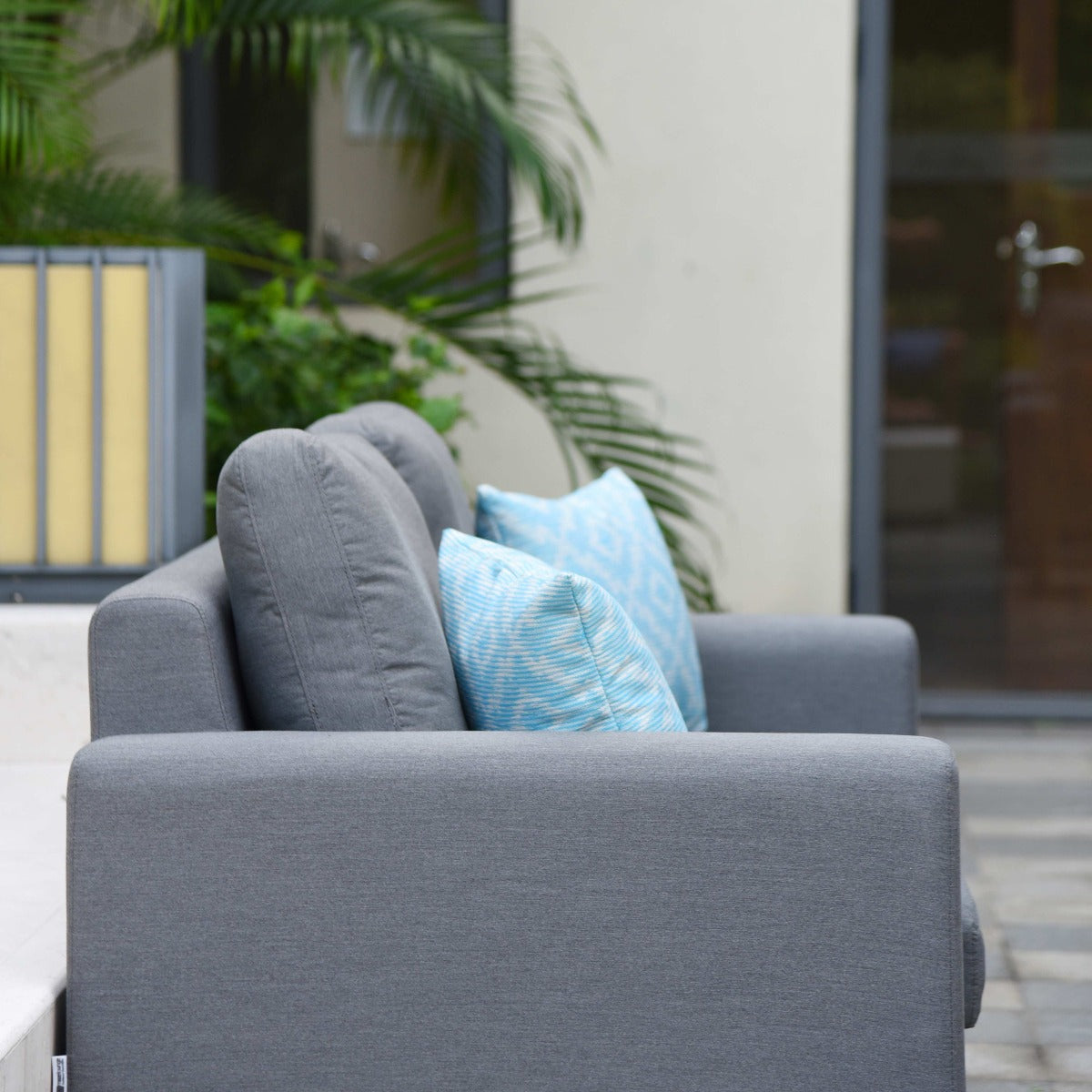 Maze - Outdoor Fabric Ethos 2 Seat Sofa Set - Flanelle