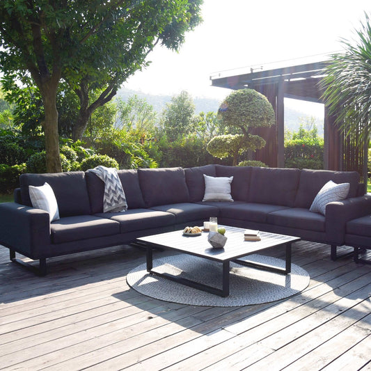 Maze - Outdoor Fabric Ethos Large Corner Group - Charcoal