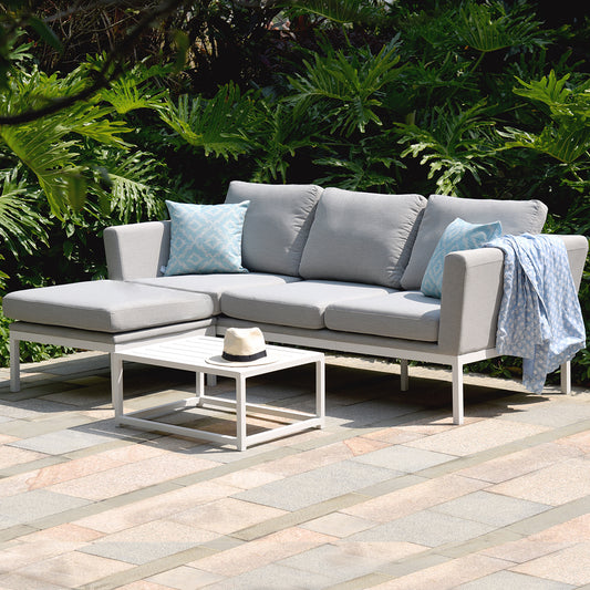 Maze - Outdoor Fabric Pulse Chaise Sofa Set - Lead Chine