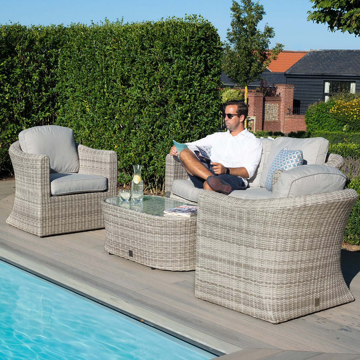 Maze - Oxford 2 Seat Rattan Sofa Set