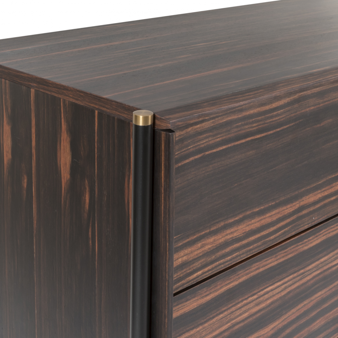 Bali 3 Drawer Chest-Ebony / Grey