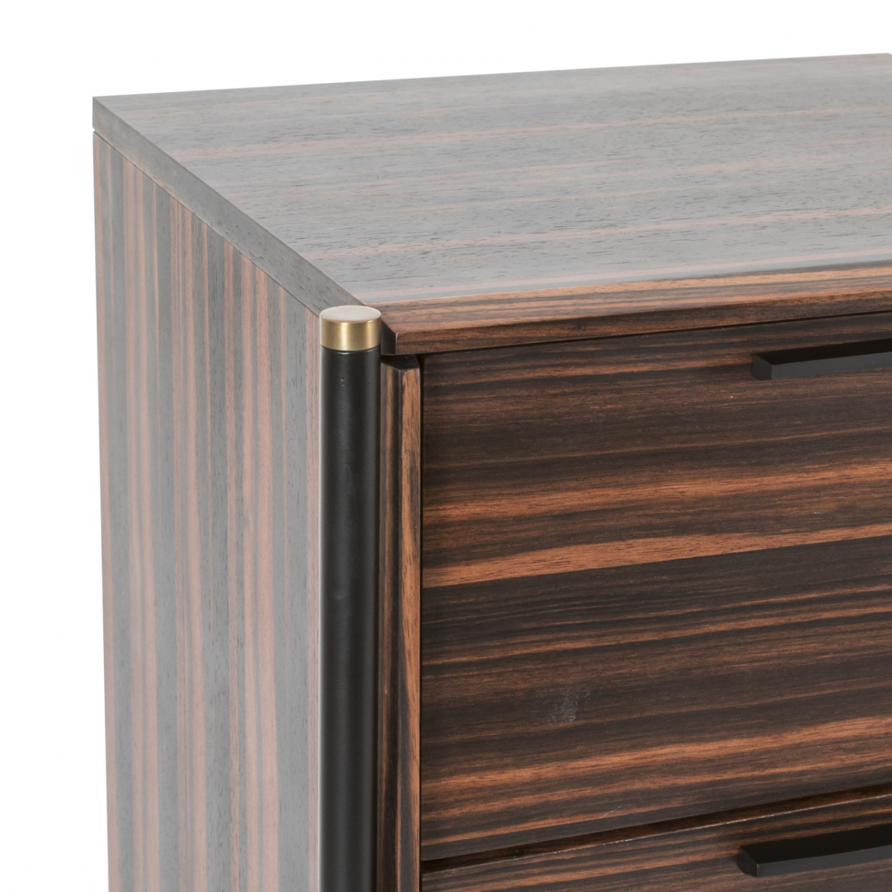 Bali 3 Drawer Chest-Ebony / Grey