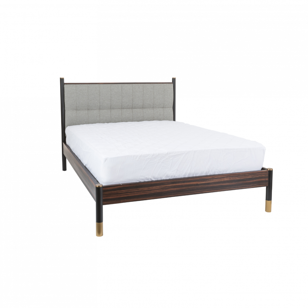 Bali Bed In Grey-King Size Grey