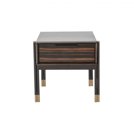 Bali Bedside Table-Ebony