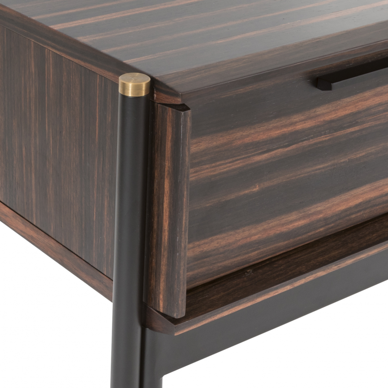 Bali Bedside Table-Ebony