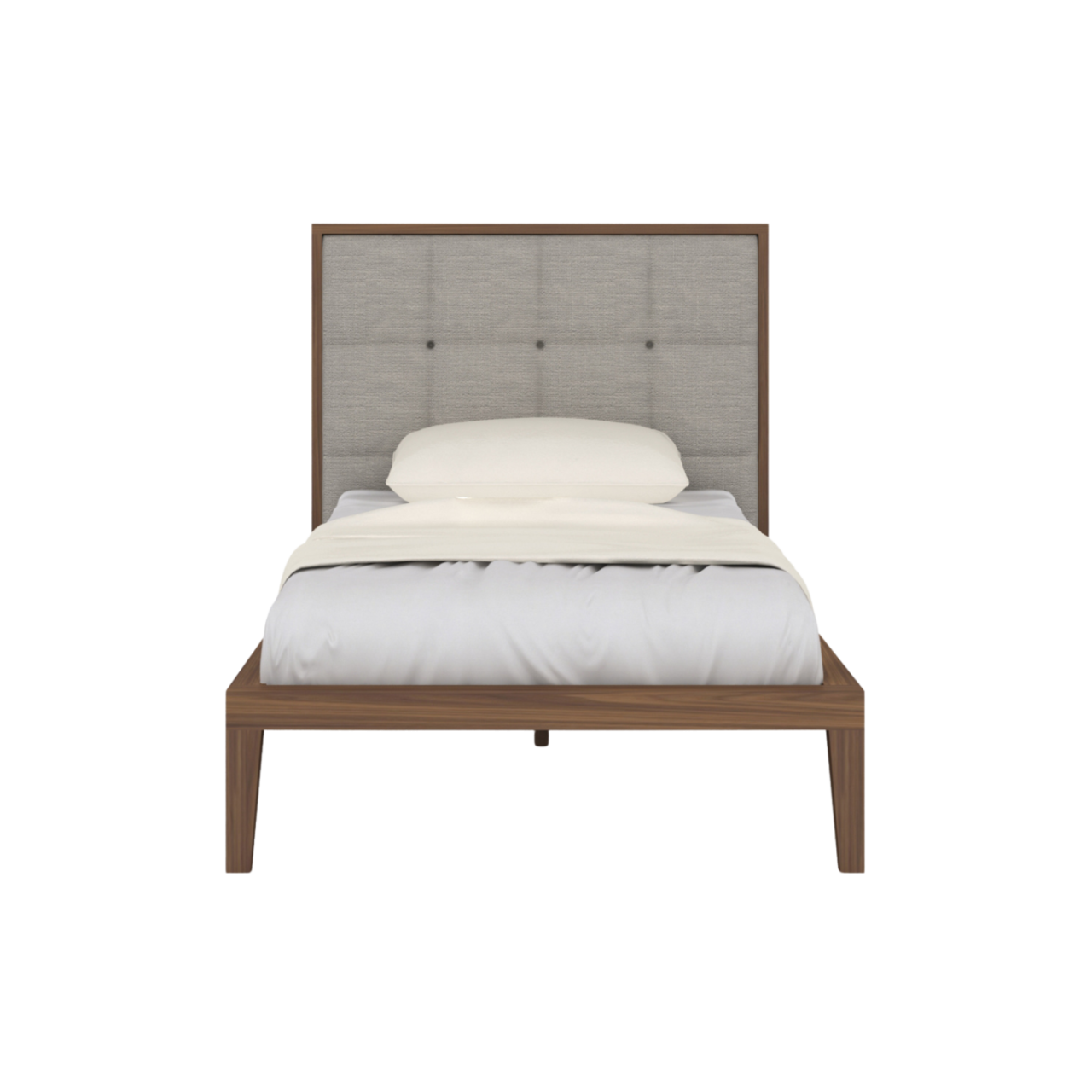 Calla Beds in Walnut/Natural-Single Natural