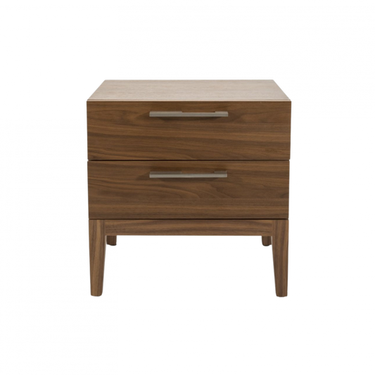 Calla 2 Drawer Bedside-Walnut