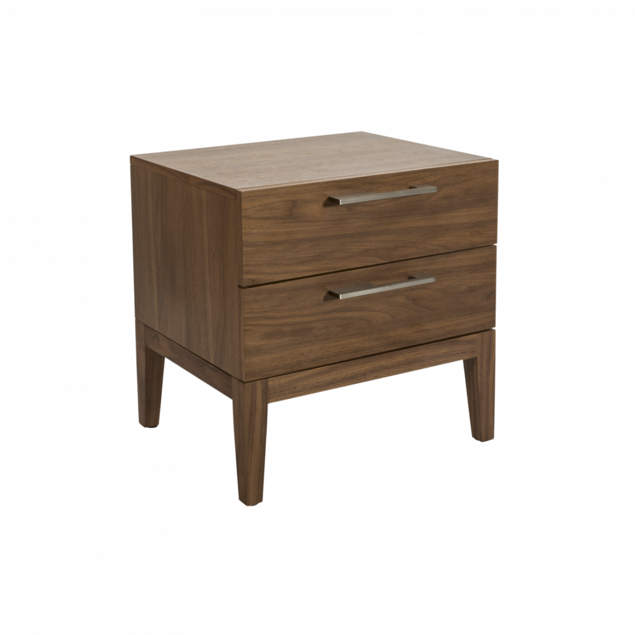 Calla 2 Drawer Bedside-Walnut