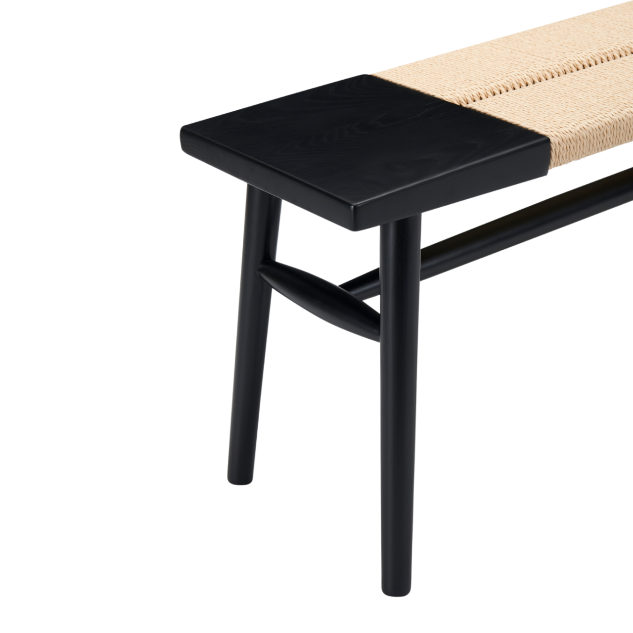 Elder Bench-Black & Natural