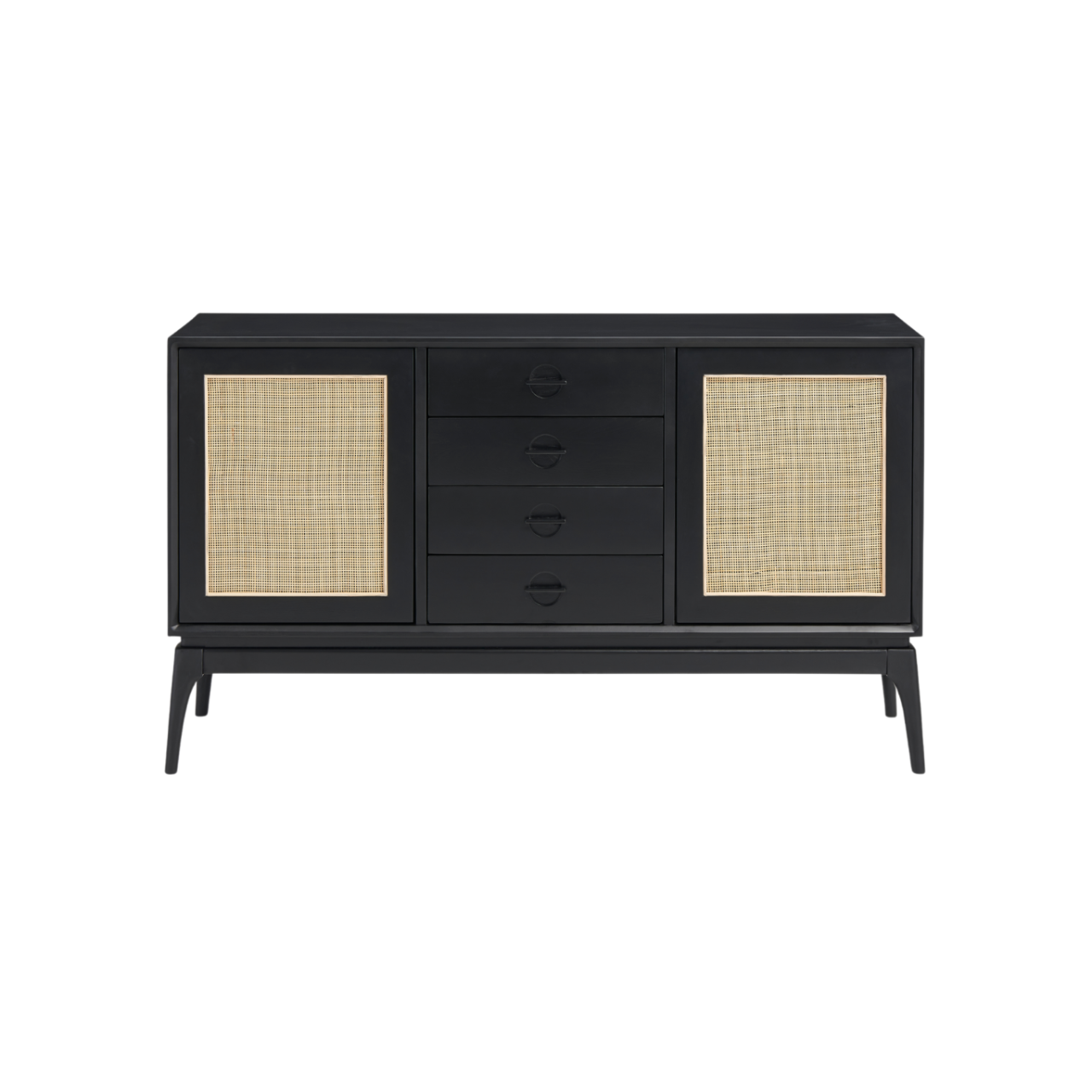 Elder Sideboard-Black & Natural