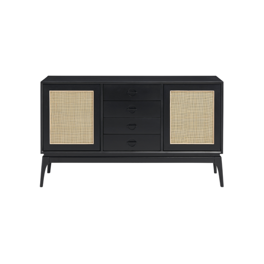 Elder Sideboard-Black & Natural