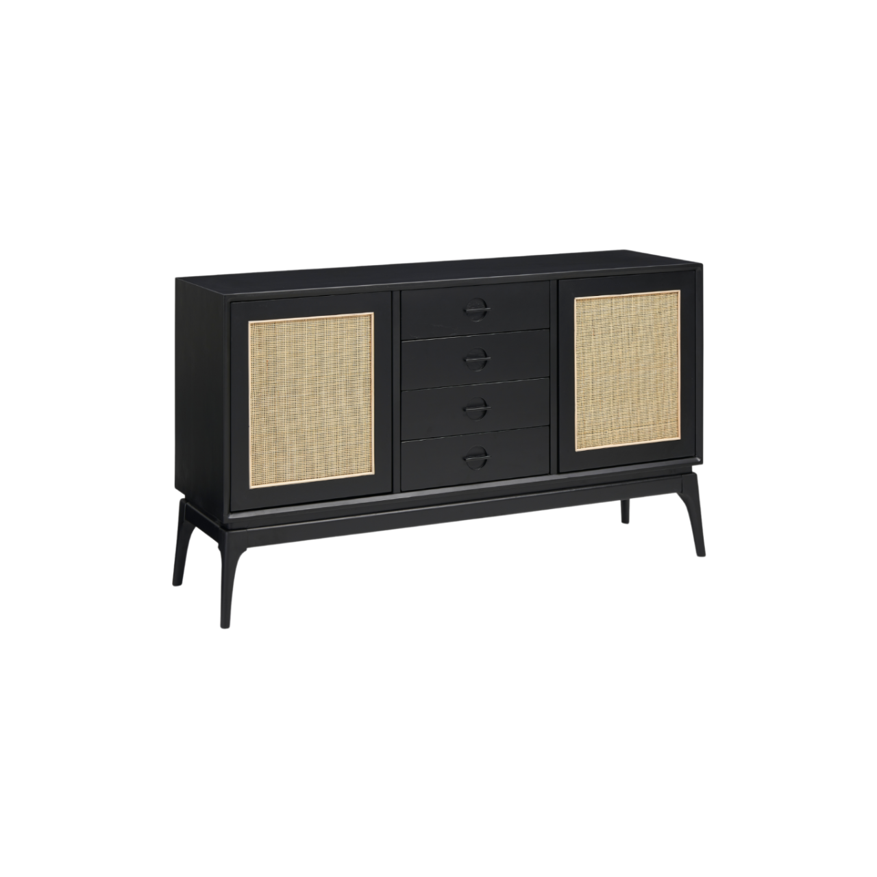 Elder Sideboard-Black & Natural