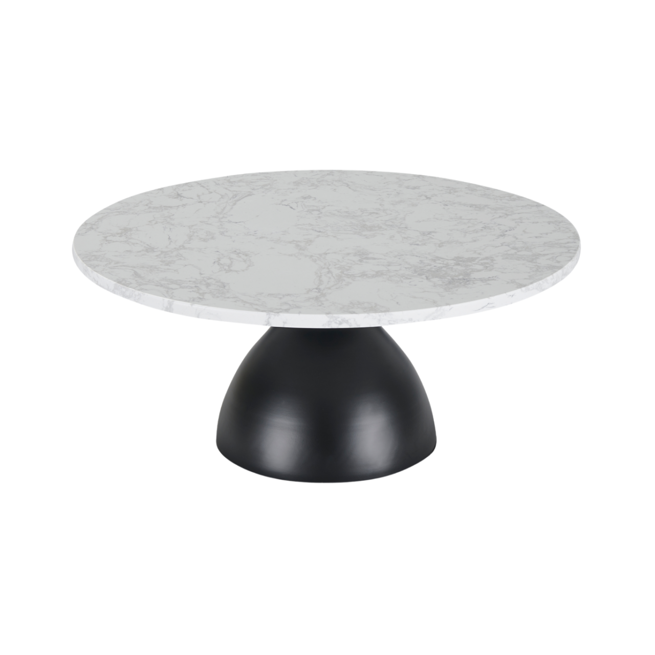 Hazel Coffee Table-Black & White Marble