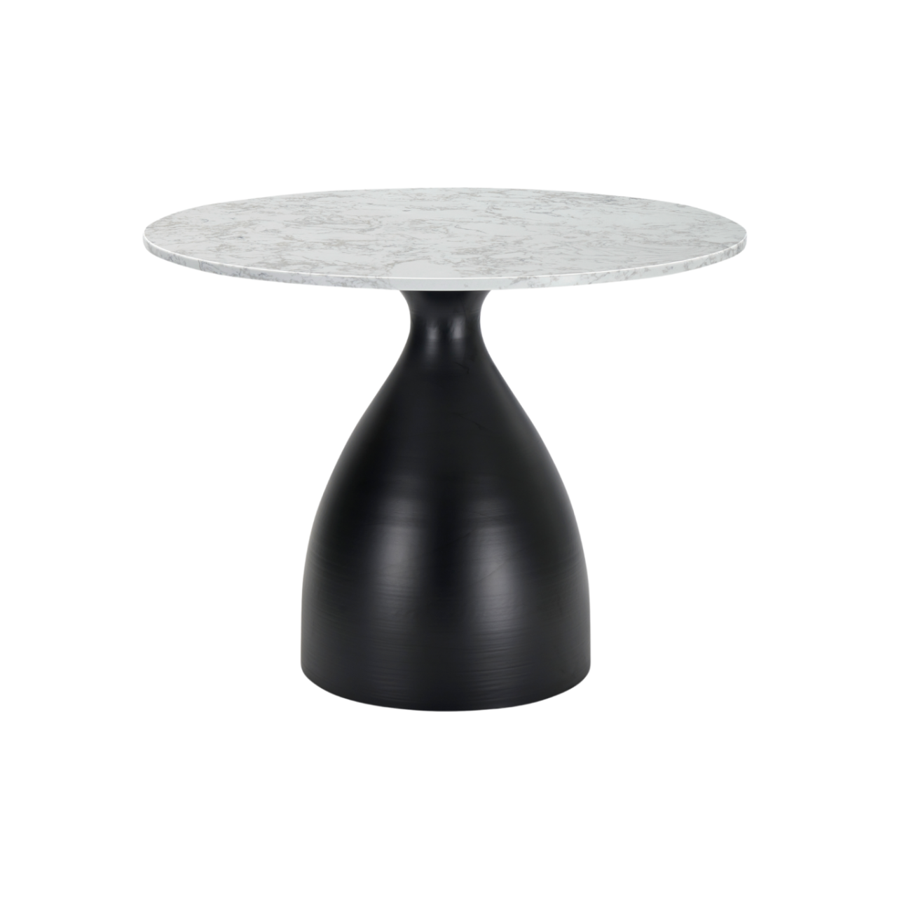 Hazel Dining Table-Black & White Marble