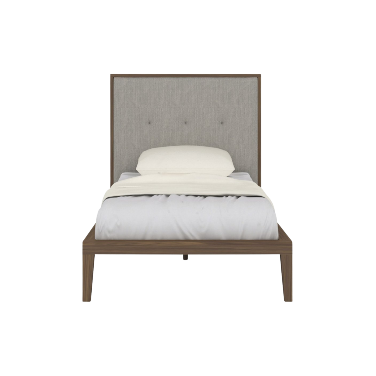 Ivy Single Bed in Walnut-Walnut