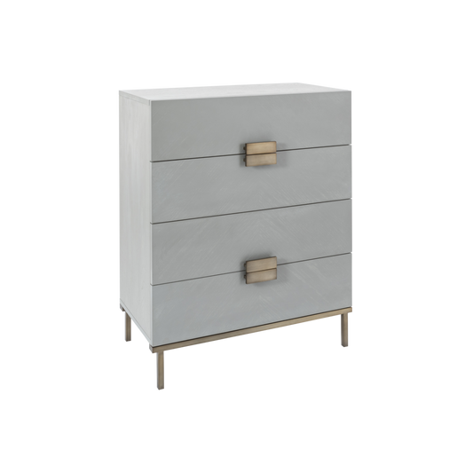 Lilly 4 Drawer Chest-Grey