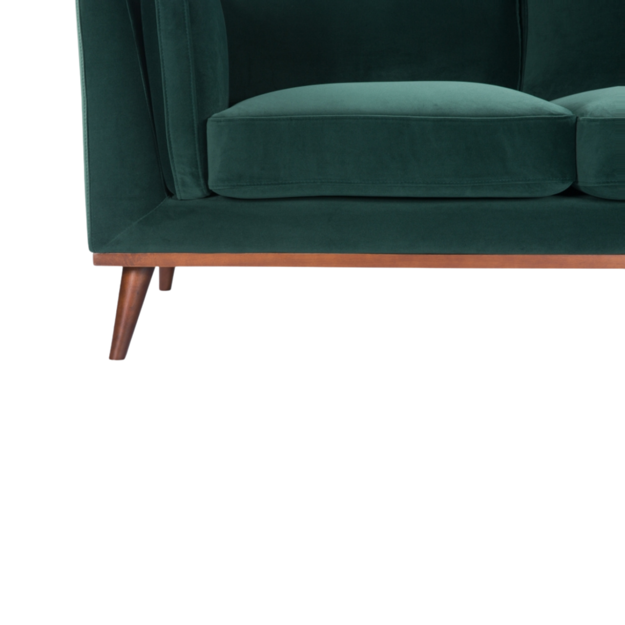 Mickey 2 Seat Sofa- Emerald Green Velvet