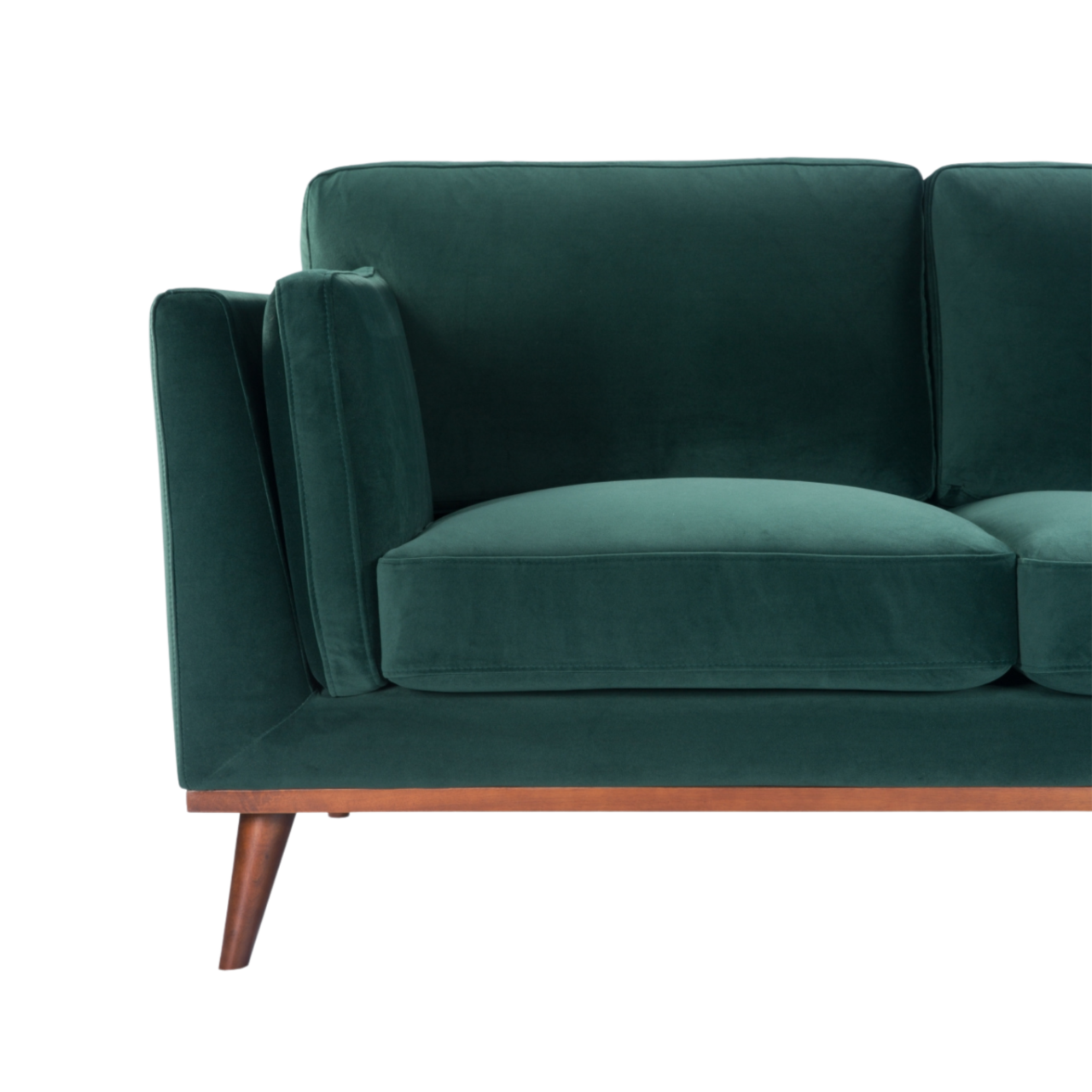 Mickey 2 Seat Sofa- Emerald Green Velvet