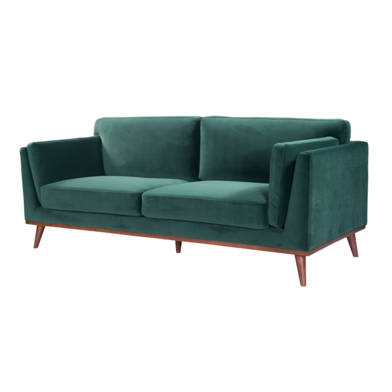 Mickey 3 Seat Sofa- Emerald Green