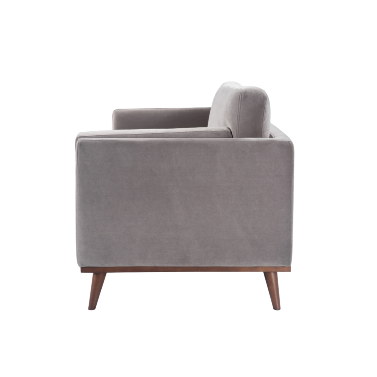 Mickey 2 Seat Sofa- Stone Grey Velvet