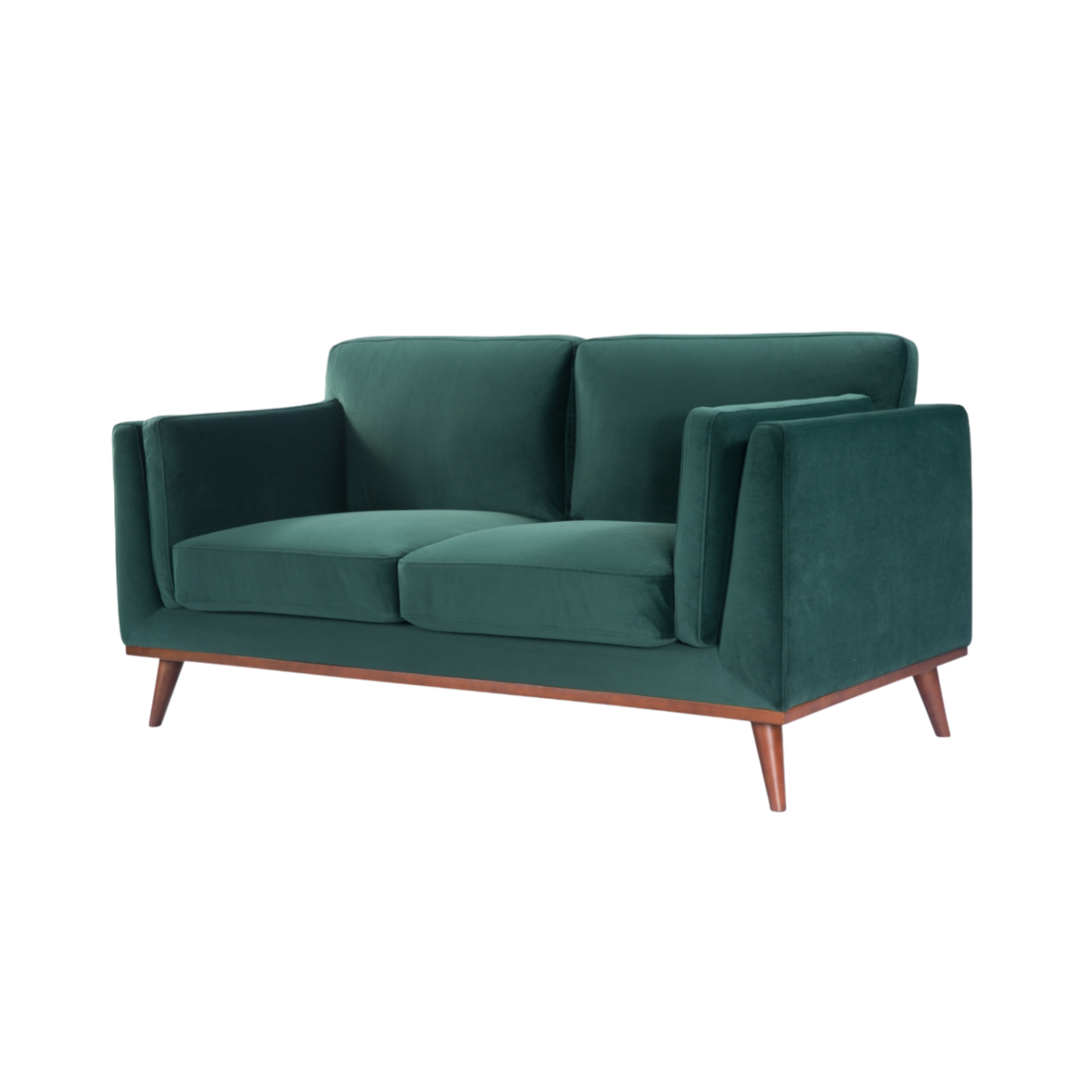 Mickey 2 Seat Sofa- Emerald Green Velvet