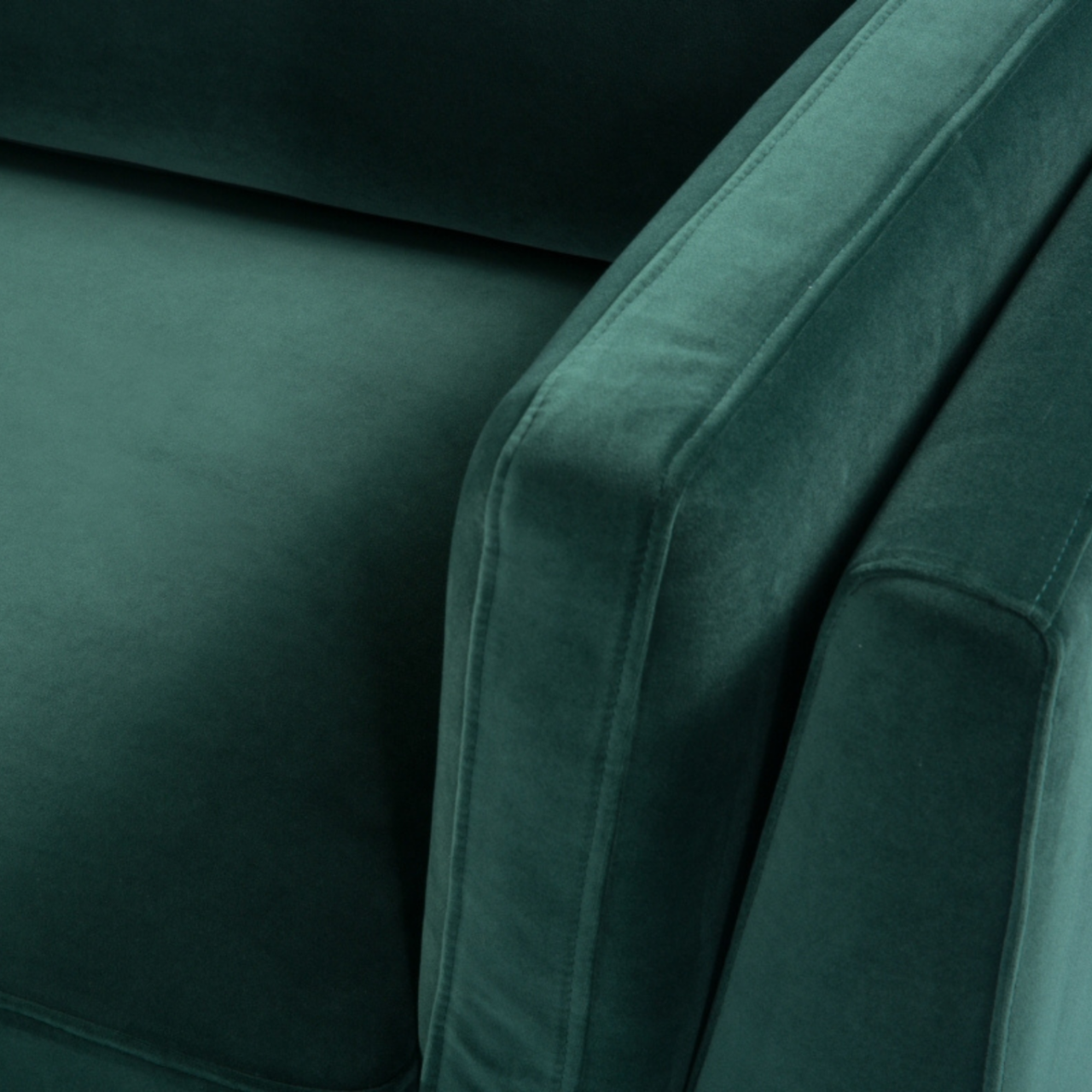 Mickey 3 Seat Sofa- Emerald Green