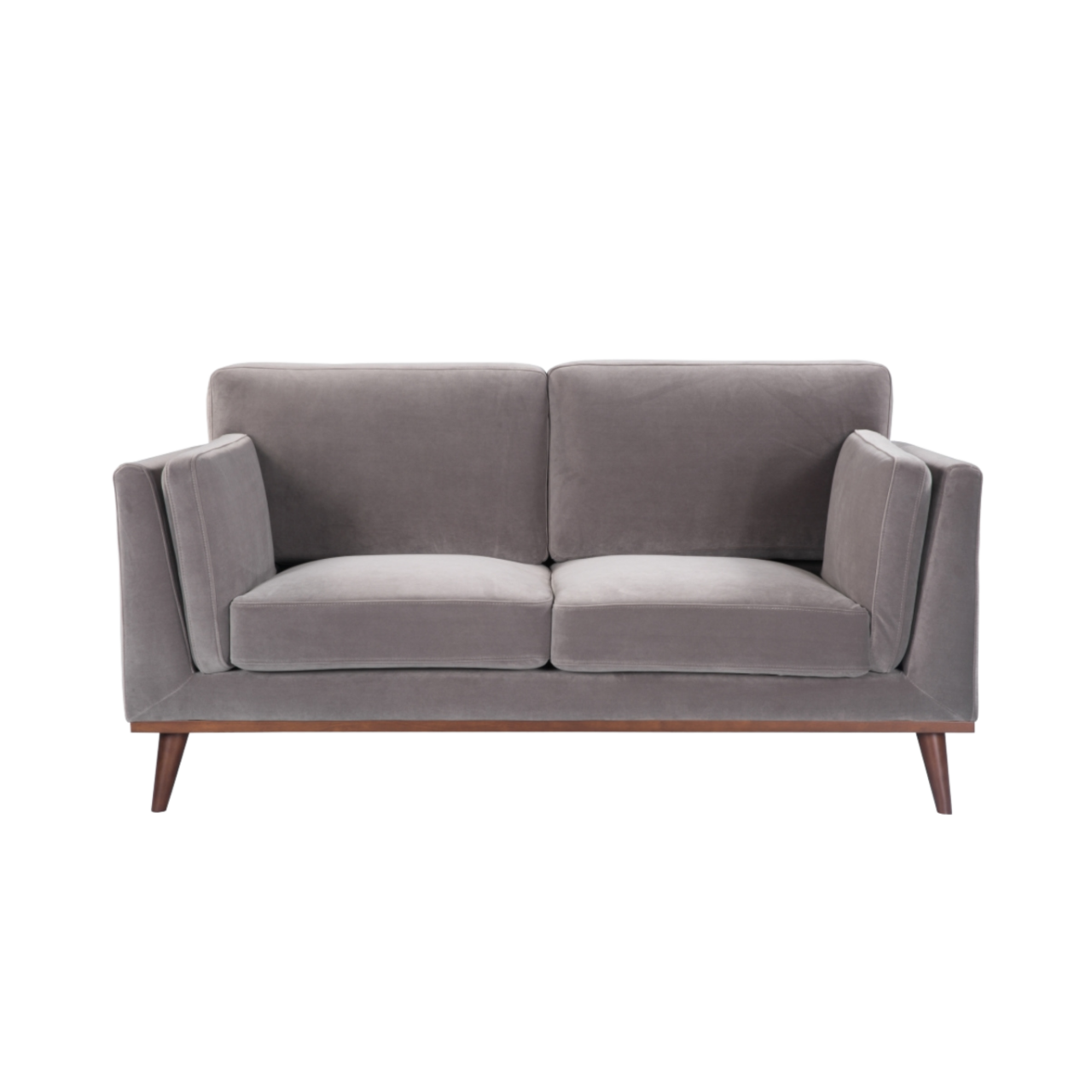 Mickey 2 Seat Sofa- Stone Grey Velvet