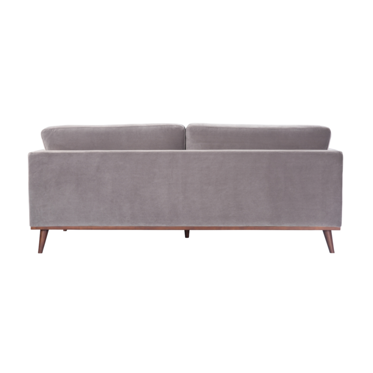 Mickey 3 Seat Sofa- Stone Grey Velvet