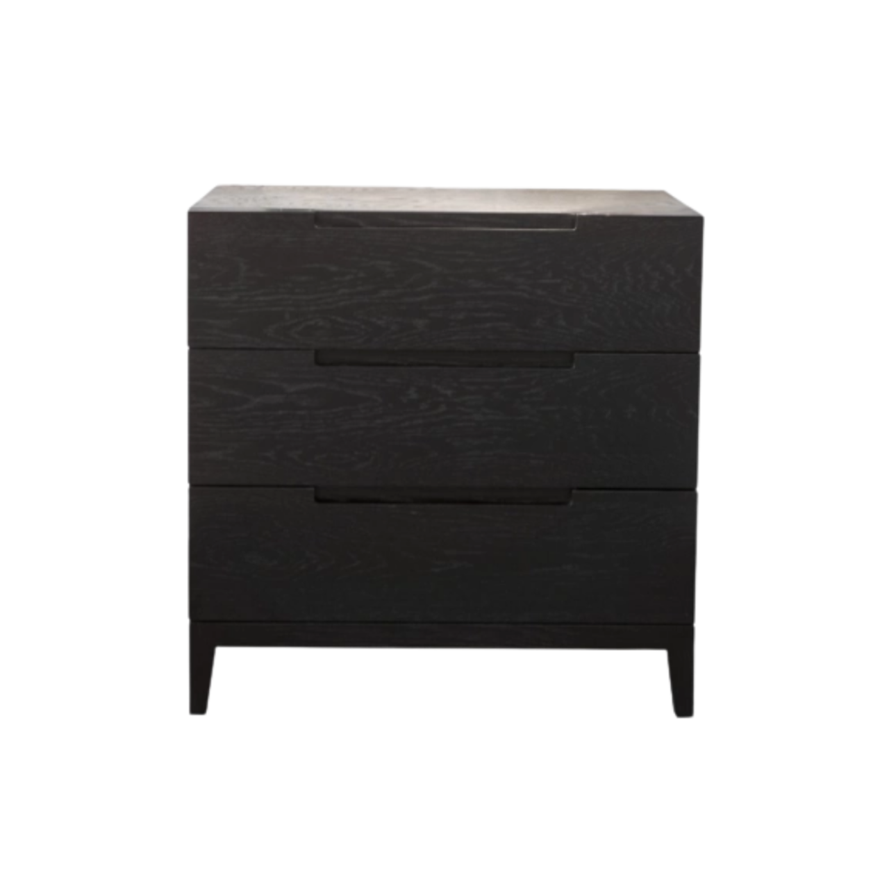 Orchid 3 Drawer Chest-Wenge (Black Stained Oak)