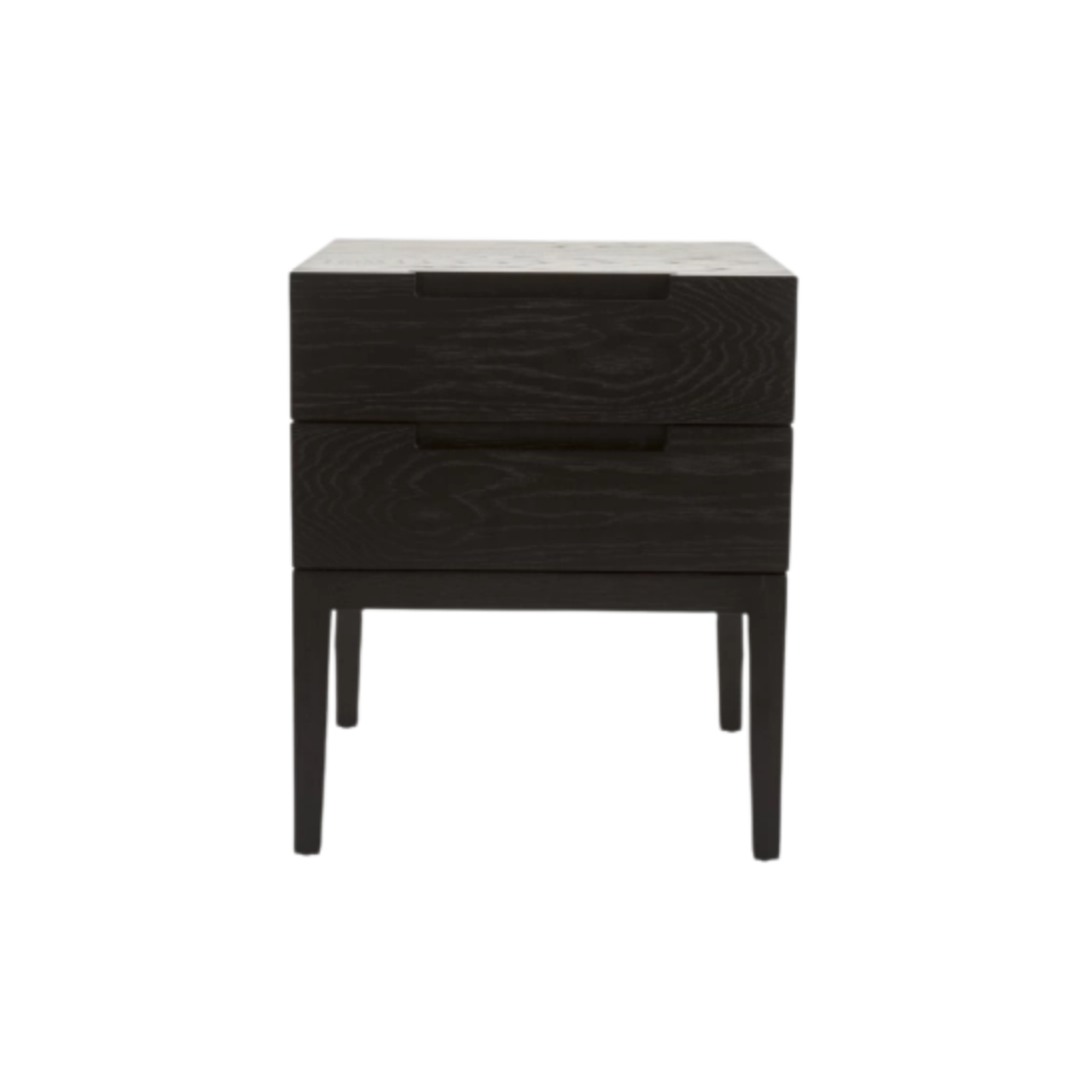 Orchid 2 Drawer Bedside-Wenge (Black Stained Oak)