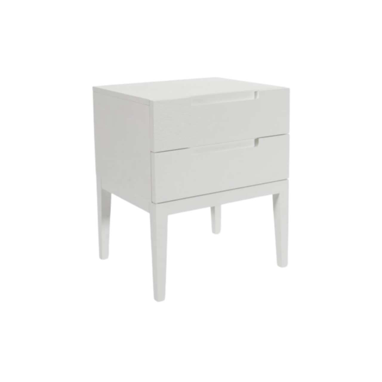 Orchid 2 Drawer Bedside-White