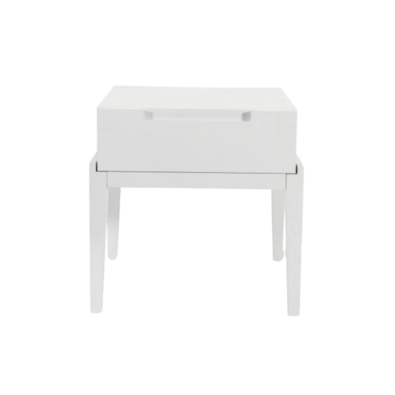 Orchid Bedside Single Drawer-White