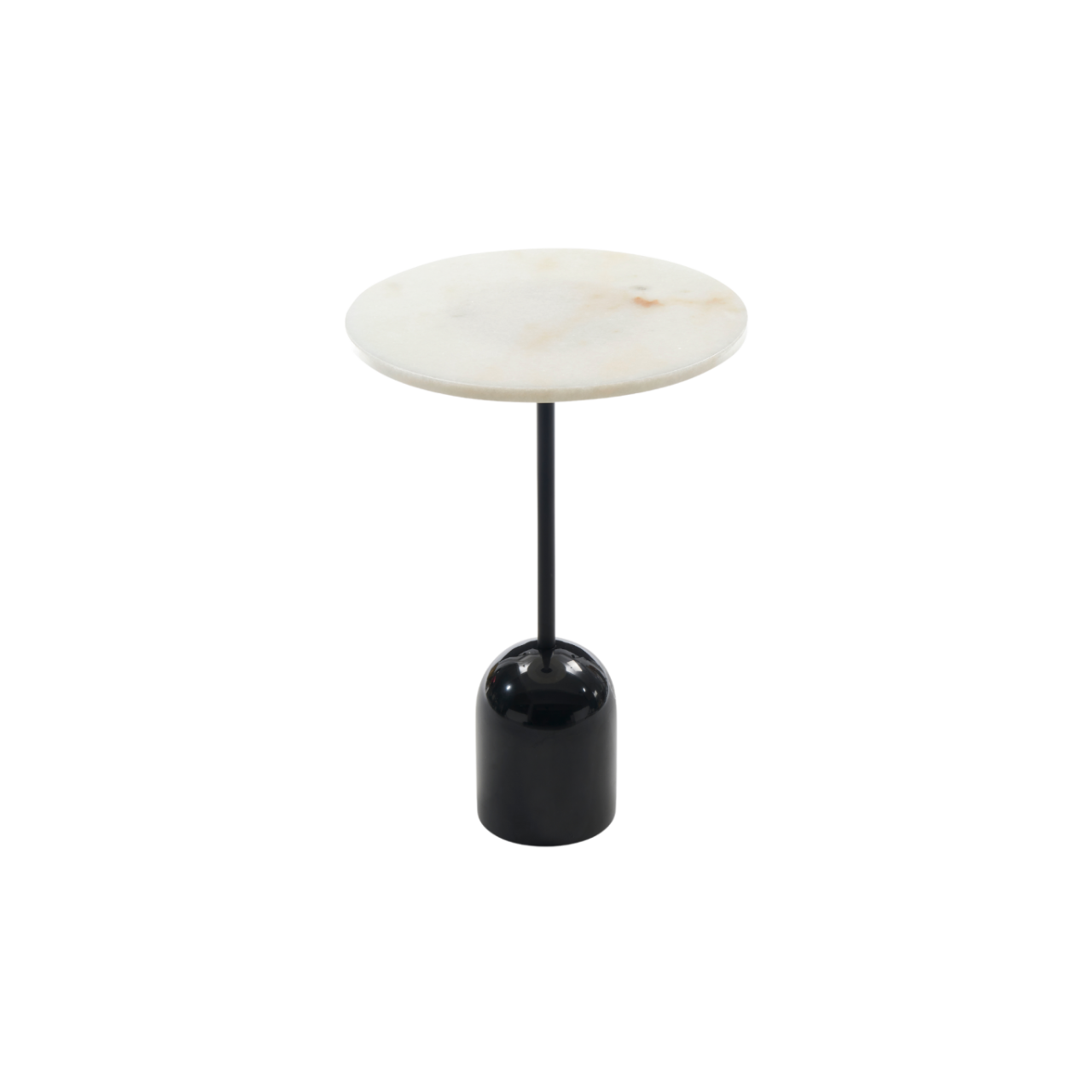 Thyme Lamp Table-Black Marble & White Marble