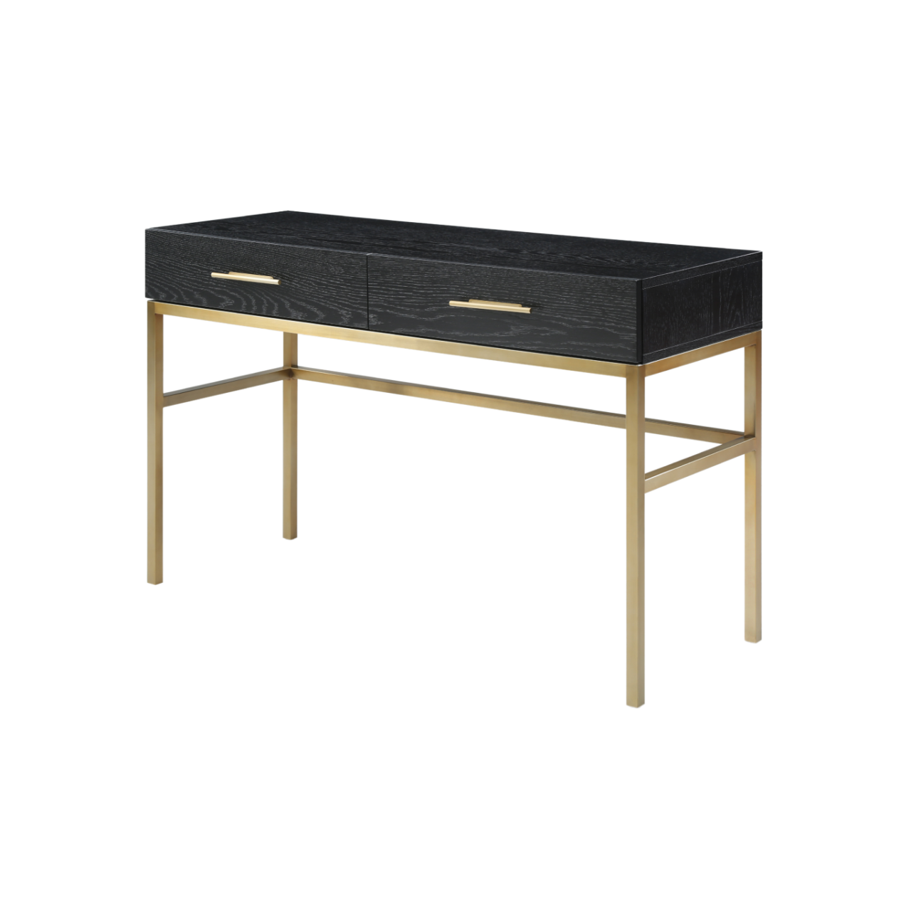 Tulip Dressing Table/Desk-Wenge (Black Stained Oak)