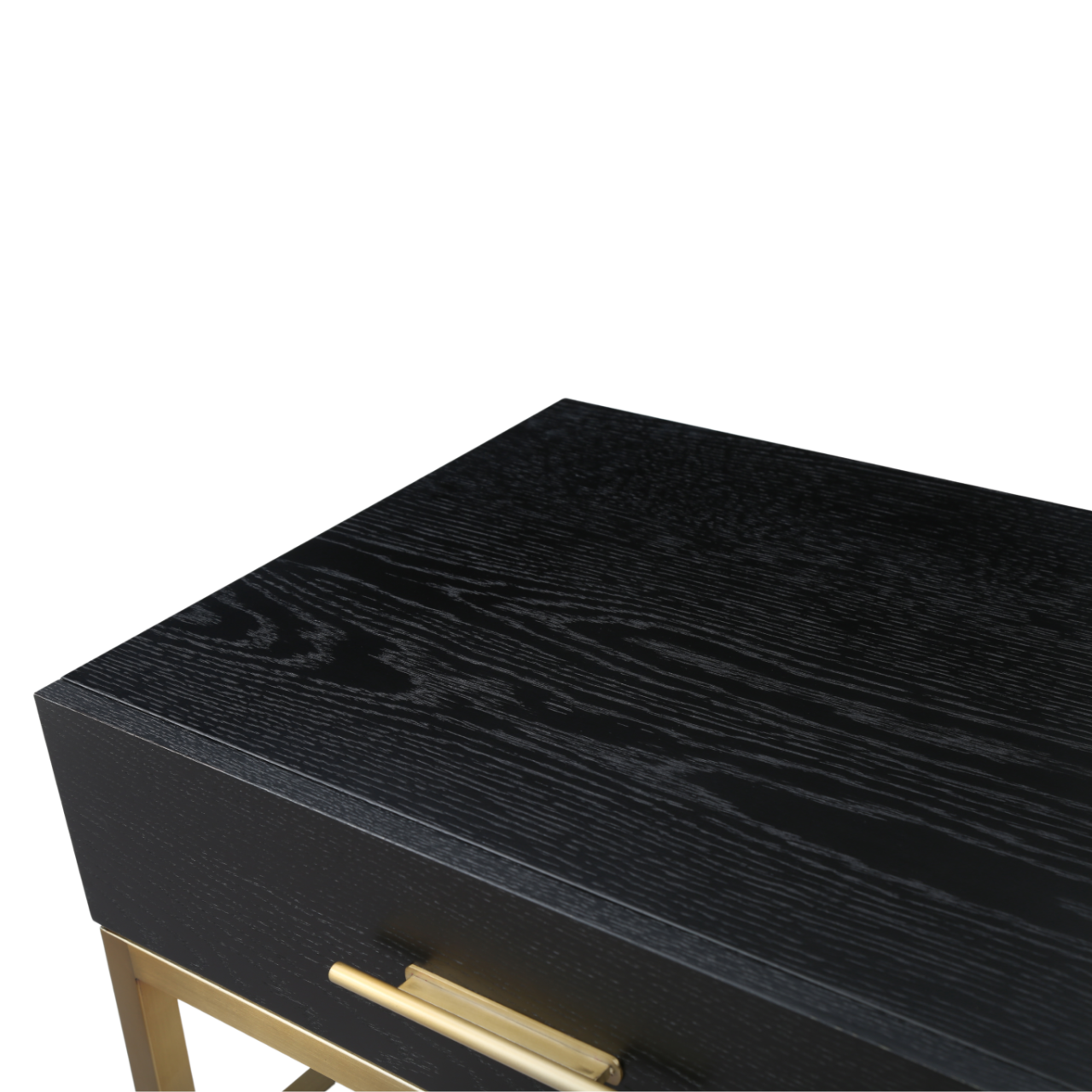 Tulip Dressing Table/Desk-Wenge (Black Stained Oak)